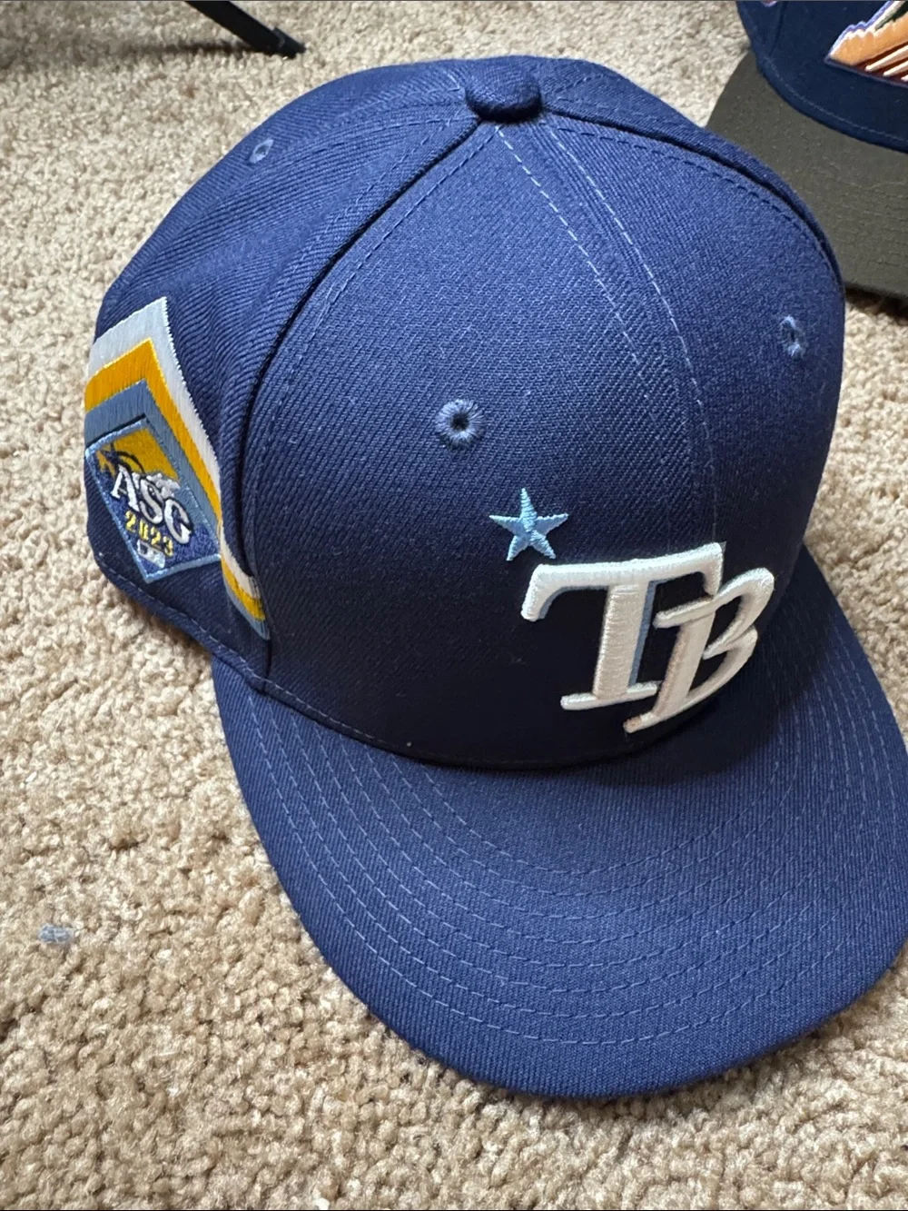 Tampa Bay Navy Baseball Cap with Light Blue Star Accent